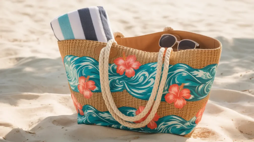 Modne torby plażowe 2025 - te modele podbiją Instagram! 4 Modne torby plażowe 2025